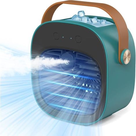 Tragbare Klimaanlage, 4000 Mah, 3 Geschwindigkeitsstufen, 5–10 Stunden Akkulaufzeit, Leiser Ventilator, Für Zuhause, Schlafzimmer, Büro Und Camping