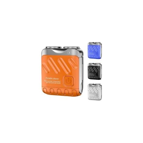 R-12 Mini-elektrorasierer Für Herren, 2025 Neuer Tragbarer Wasserdichter Bartrasierer Im Kofferdesign, Reisefreundlicher Herrenrasierer (orange)