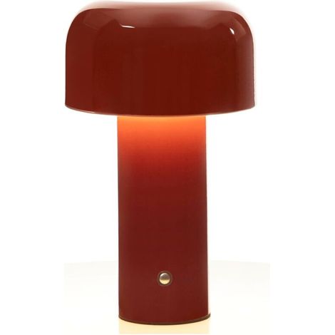 Moderne Dreifarbige Pilz-tischleuchte – Touch-schalter, Ideal Für Schlafzimmer, Wohnzimmer Usw. – 1 Stück, Rot