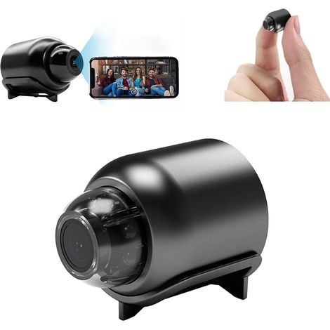 Mini-wlan-kamera Mit 1080p Hd-nachtsicht, Bewegungserkennung, Fernüberwachung, 160°-weitwinkel, Mikrofon, Babyphone Für Zuhause, Büro, Geschäft, Lager (8 Gb Tf-karte Enthalten)