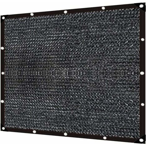 Schwarzes Schattierungsnetz, Sonnenschutznetz, Schattierungsnetz, Terrassen-schattierungsnetz, Schattierungsgewebe, Sonnensegel, Sonnensegel (3×4m)