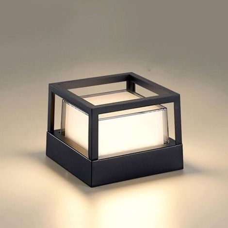 Hohle, Quadratische Led-außenleuchte – Wasserdicht, Für Gehwege, Terrassen Und Balkone – 1 Stück, Kleine Größe – 7 W / Warmweißes Licht