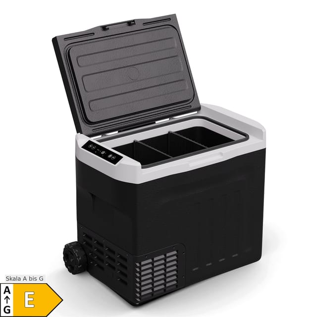 Klarstein PolarForce 40-Liter- Kühlbox Elektrische Kompressor-Kühlbox mit LCD-Bedienfeld, -20°C bis 20°C, Dual Power (12V/230V), ECO-Modus, Ideal für