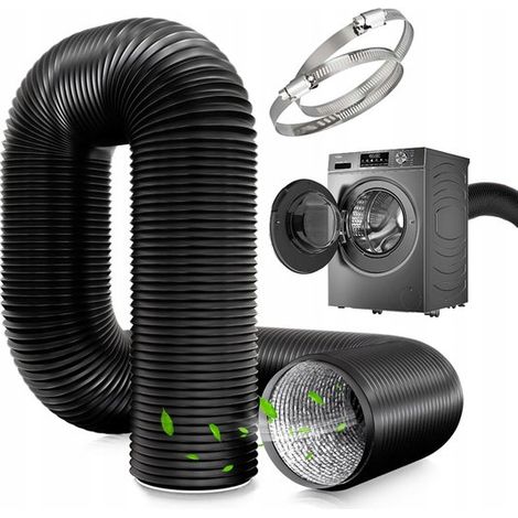 Lüftungskanal – Aluminium-abluftkanal – Flexibler Abluftkanal – 100 Mm X 3 M – Ausziehbar Und Hitzebeständig – Luftdicht Und 360° Biegbar – Für Absaugung Und Belüftung