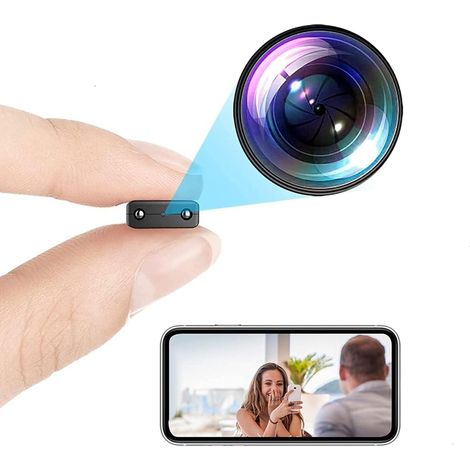 Mini-kamera – Ultradünne Und Kompakte Kamera – Weitwinkel-babykamera Mit 1080p-hd-nachtsicht – App-kompatibel Mit Echtzeitsteuerung Für Zuhause Und Büro – 32 Gb