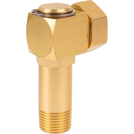 1 Messinganschlussstück, 360°-drehgelenkadapter, 90°-winkelstück Für Gartenschlauchaufroller, Gartenersatzteil