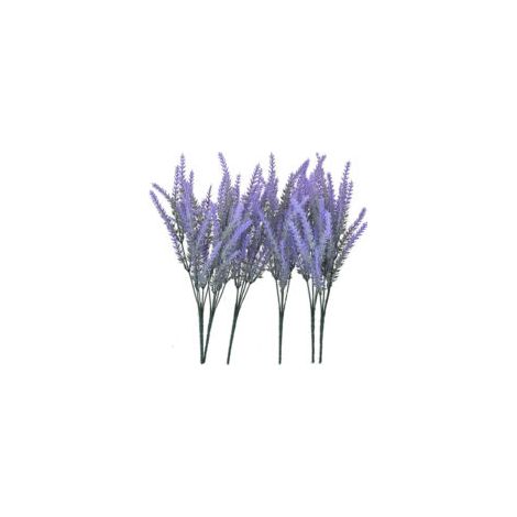 Set Mit 6 Künstlichen Lila Lavendelblüten, Elegante Dekoration Für Zuhause Und Veranstaltungen, Flexible Stahlstiele, Leicht Zu Reinigen, Romantisches Und Schickes Geschenk