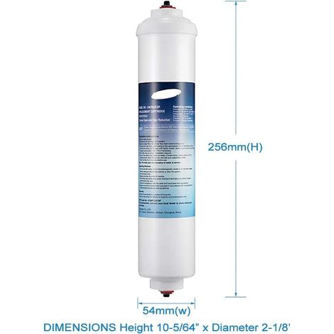 Kompatibel Mit Der Kühlschrankfilterkartusche Da29-10105j, Universeller Wasserfilter Für Lg-kühlschränke, Filterkartusche Mit Aktivkohlestab. Geeignet Für Trinkwasser.