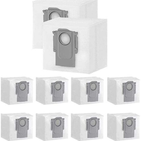 Alovez 10er-pack Staubbeutel Für Xiaomi Roborock S7 Max Ultra / S7 Pro Ultra / Q7+ / Q7 Max+ / Q5+ Saugroboter-station, 3-liter-ersatzbeutel, Filter, Bürste