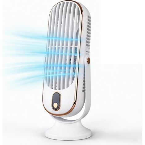 Turm-tischventilator – Weiß – 5 Geschwindigkeitsstufen – Extrem Leise (22 Db) – Usb-anschluss – Turbo-luftstrom – Abnehmbare Flügel – Tragbar – Geeignet Für Büro, Schlafzimmer Und Außenbereich