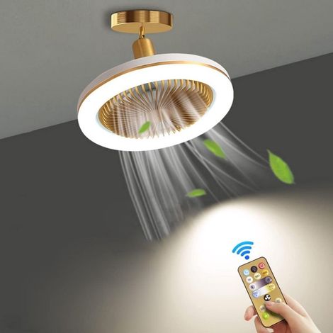 Deckenventilator Mit Integrierter Beleuchtung – Intelligente Lampe Mit Fernbedienung – Küchen-deckenleuchte Mit 3 Geschwindigkeitsstufen Und Einstellbaren Farben – Wohnzimmerlampe – Deckenventilator M