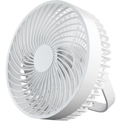 1 Tischventilator, 2 Geschwindigkeitsstufen, Verstellbarer Kopf, Luftzirkulation, Für Büro Oder Schlafzimmer
