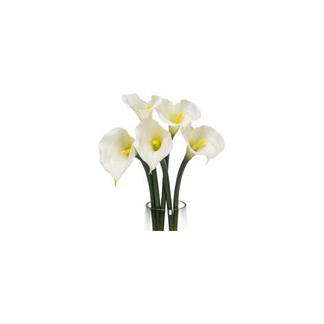 Strauß Aus 10 Künstlichen Calla-lilien Aus Latex, 34 Cm Durchmesser – Dekorative Calla-lilien, Elegante Kunstblumen Für Veranstaltungen Und Hochzeiten