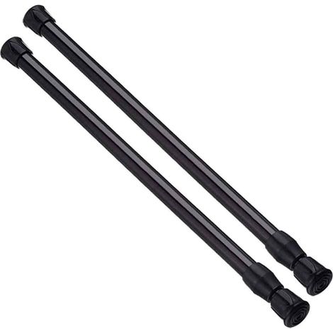 Set Mit 2 Spannstangen, Verstellbarer Federstahl, 40-70 Cm, Rutschfest, Für Schränke, Wohnmobile