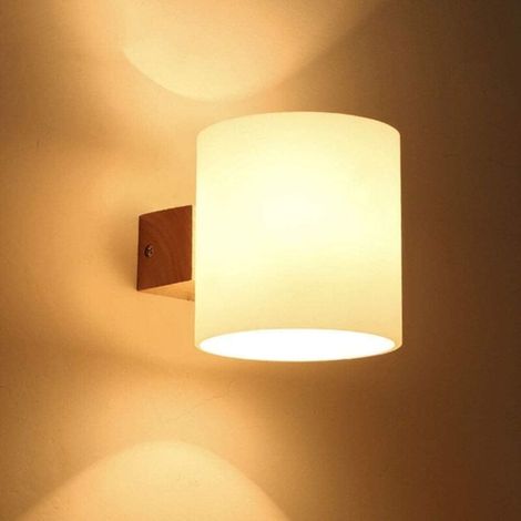 Einfache Wandleuchte Mit Bewegungsmelder – Ideal Für Schlafzimmer, Treppenhäuser Etc. – 1 Stück, Zylindrisch Mit Einem Leuchtenkopf, Warmes Licht