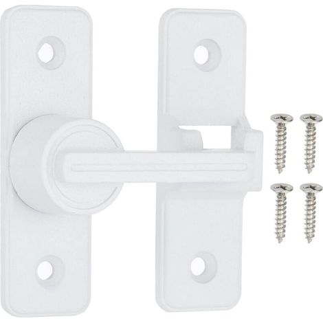 Scheunentorriegel, 180°-kippriegel – Geeignet Für Garten, Außenbereich Und Garage (weiß), 1 Set