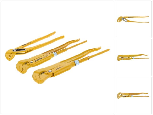 REMS Catch Set S 1'' S 1 1/2'' W 240 Rohrzange und Wasserpumpenzange ( 116X01 R ) DIN 5234 ISO 8976