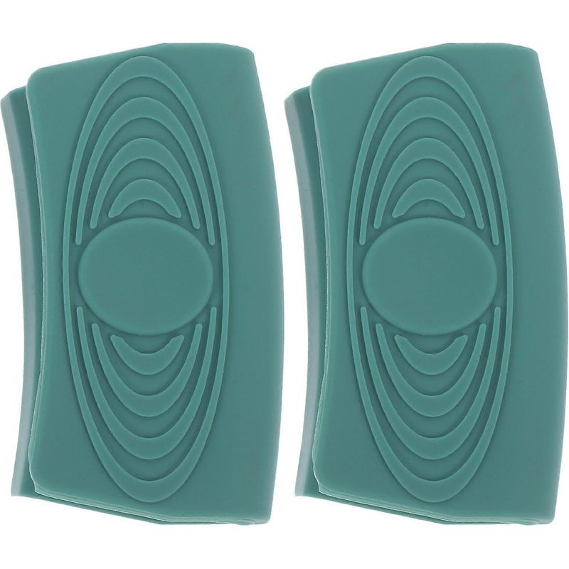 Set Aus 2 Silikon-griffschonern Für Heiße Pfannen, Mit Stütze Und Ergonomischen Griffen.