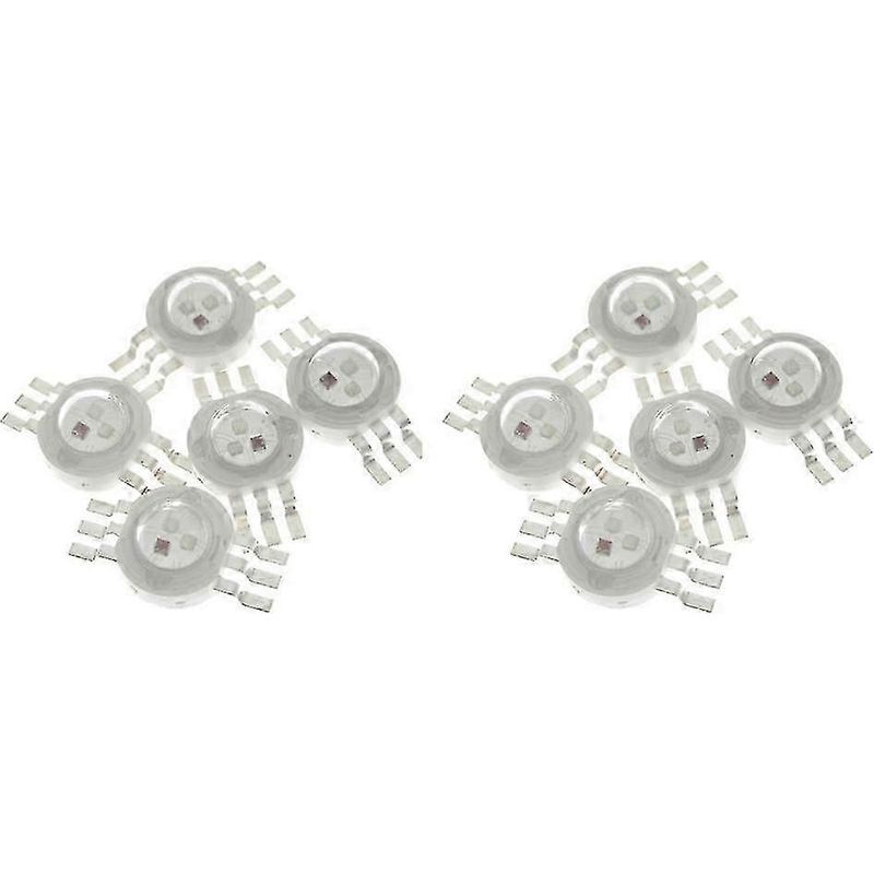10er-pack Rgb-leds (3 X 3 W) – Energiesparlampen, 6-polig, 45 Mil, 3 W Leistung