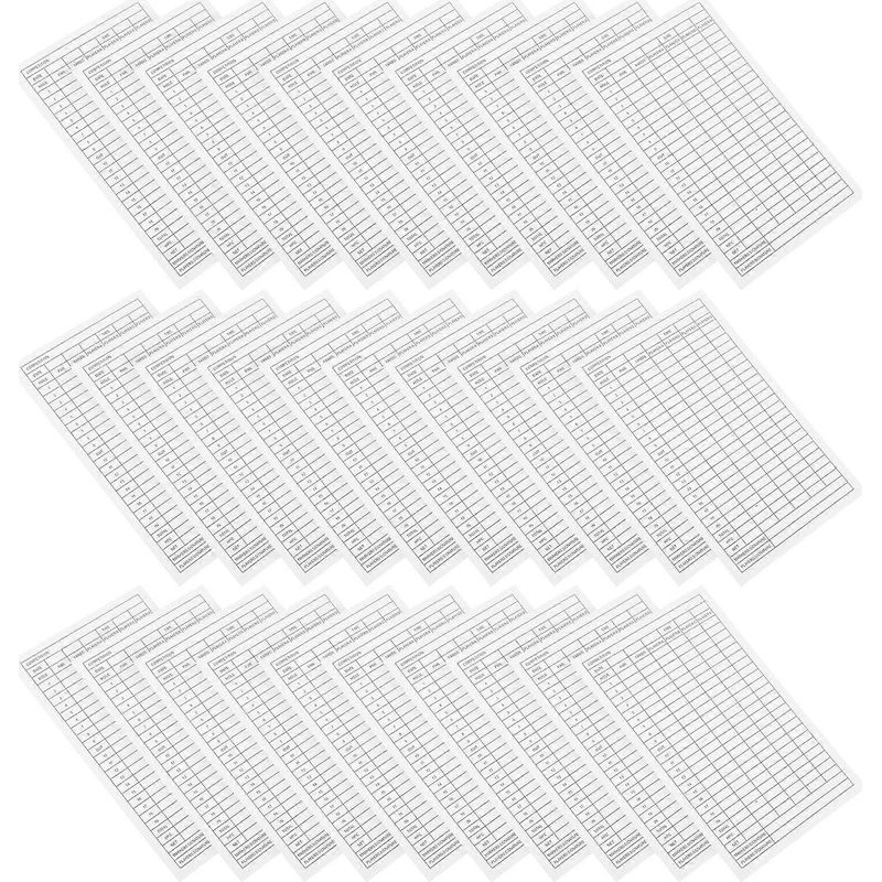 30 Beschichtete Golf-scorekarten Aus Papier, Score-aufzeichnungswerkzeuge