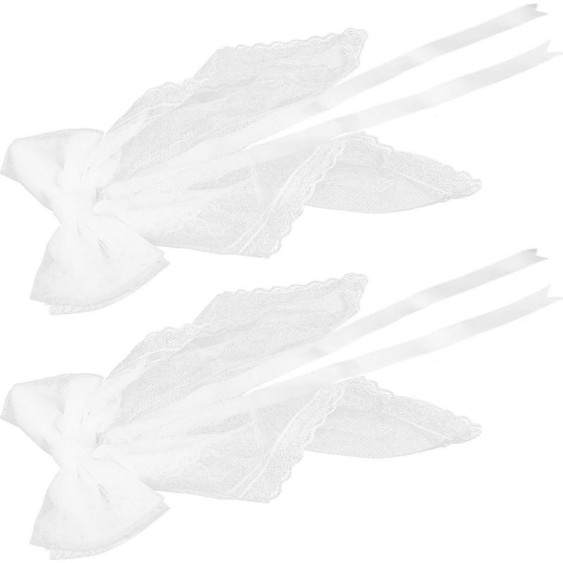 Set Mit 2 Spitzengardinenhaltern Mit Schleife Für Hochzeiten, Hochzeitsgardinendekorationen