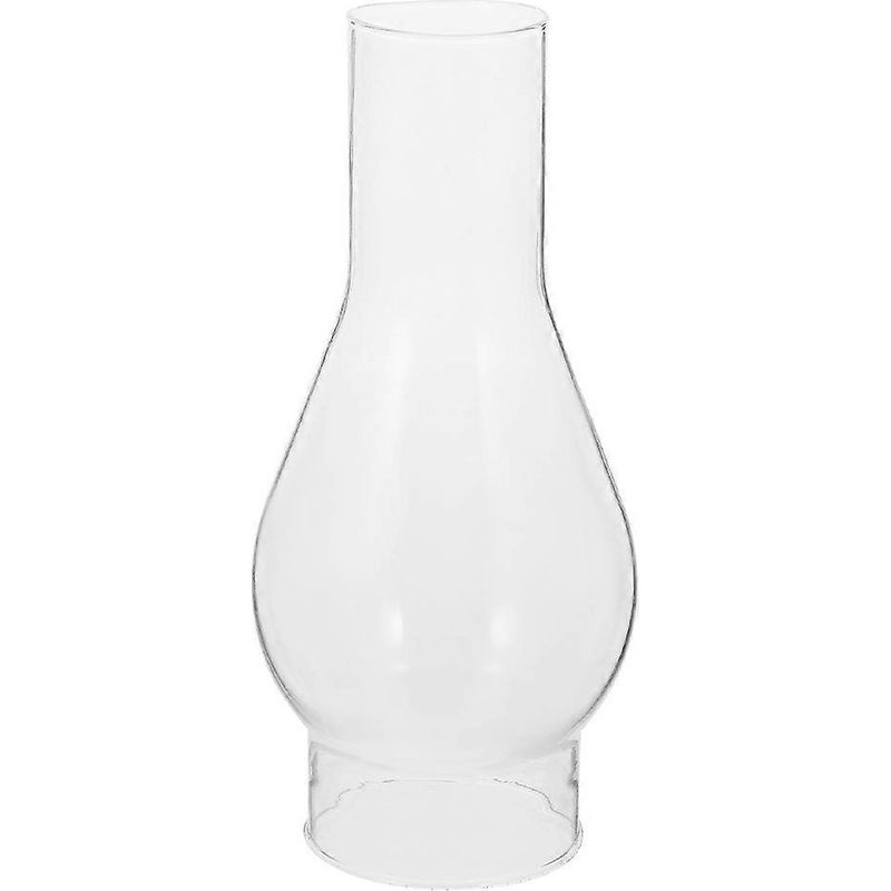 Vintage-lampenschirm Für Öllampe, Zubehör Für Antike Öllampen, Notbeleuchtung, Sturmlampe, Kaminlampe, Windfester Glaslampenschirm, 42 Cm X 19 Cm