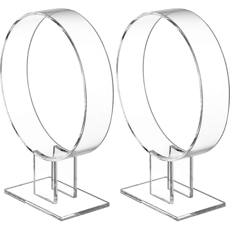 Set Mit 2 Acryl-displayständern Für Haarbänder, Einzelnen Haarbandhaltern Und Aufbewahrungsmöglichkeiten Für Haarbänder