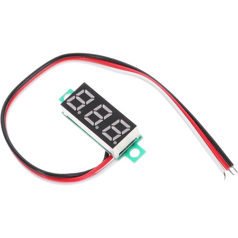 Präzises Digitales Voltmetermodul Mit Mikro-leds Für Dc 4–30 V Und 0–10 A, Anzeigefeld (weiße Buchstaben)