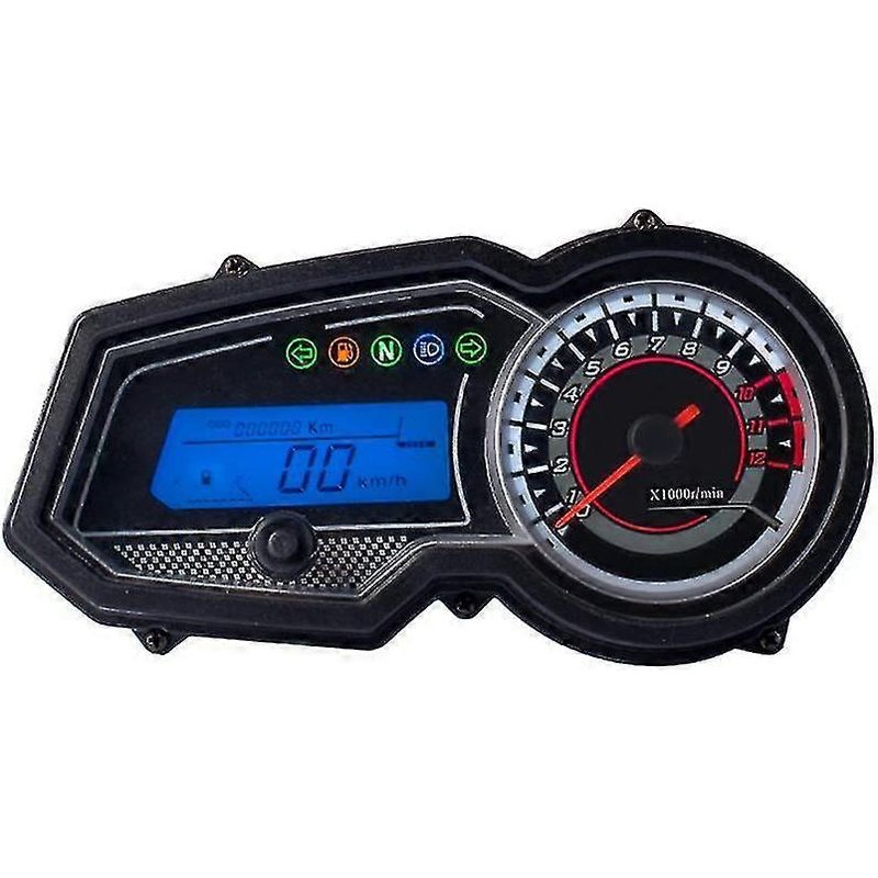 Lcd-digitaltacho Für 125-ccm-motorräder, Inklusive Tachometer, Kilometerzähler Und Drehzahlmesser.