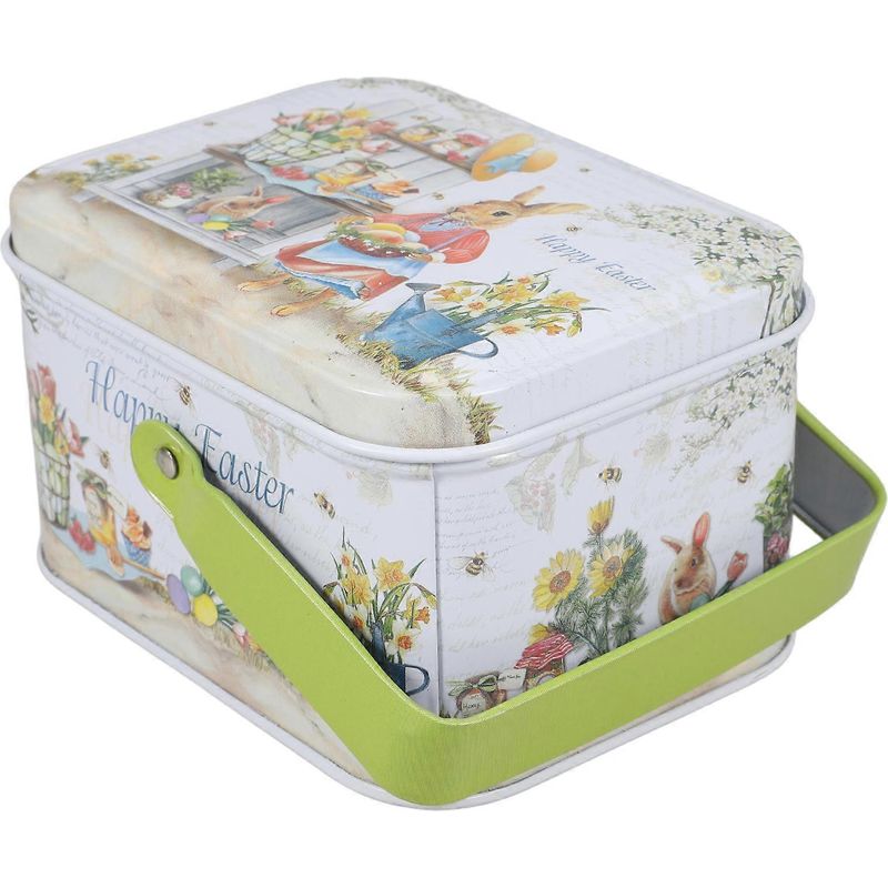 Osterkeksdose Aus Weißblech, Verpackung Für Osterpartys, Keksdosen Aus Weißblech Mit Deckel, Süßigkeitenpräsentation Für Hochzeiten, Snackbox