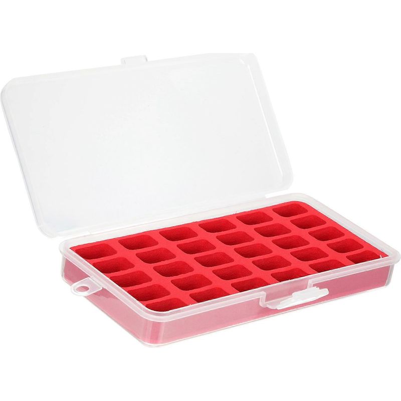 Nähkästchen, Garnorganizer, Spulenhalter, Kunststoff-spulenbox, Transparenter Garnhalter