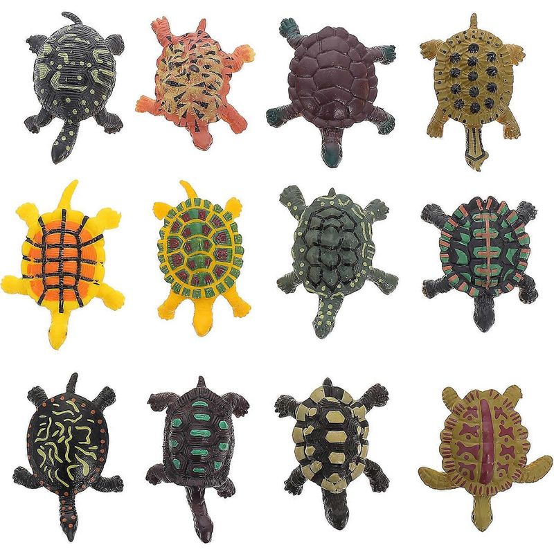 Set Mit 12 Schildkrötenfiguren, Entwicklungsspielzeug Für Kleinkinder