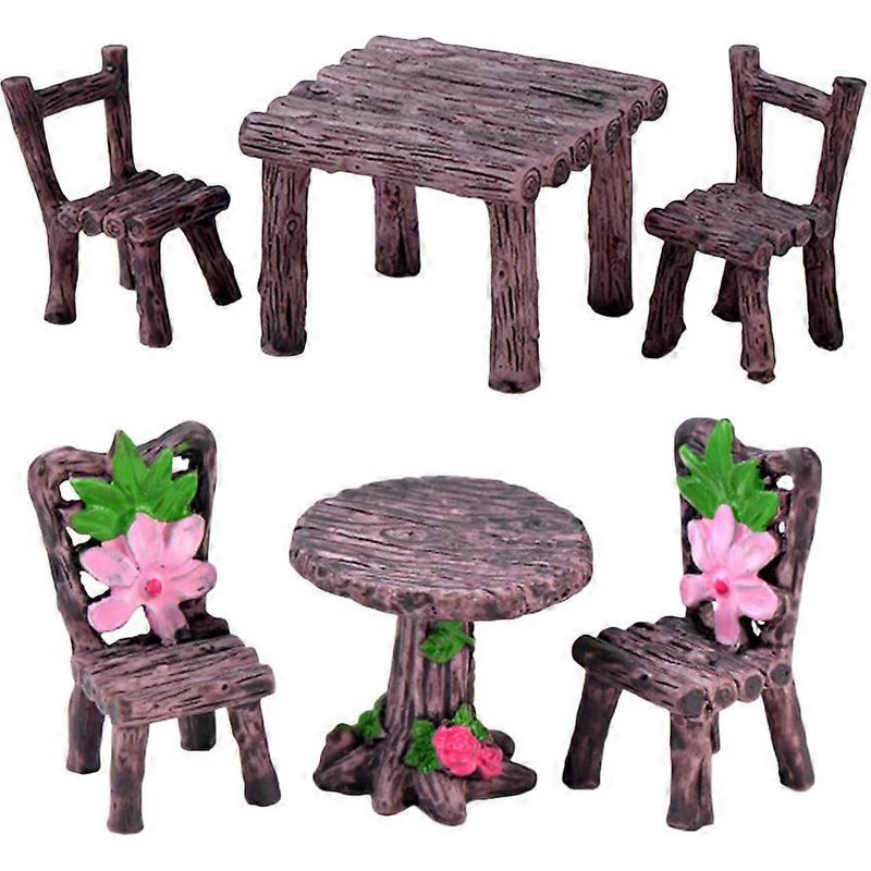 Sets Aus Mini-tisch Und Stühlen, Miniaturmöbelmodell, Miniaturdekoration