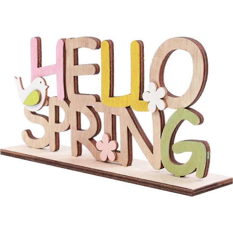 Dekorativer Osterbuchstabe Aus Holz, Englische Buchstaben, Diy "hello Spring", Einfache Und Kreative Dekobuchstaben Fürs Büro.