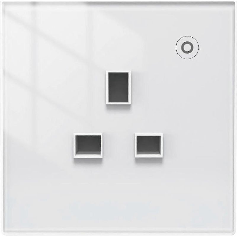 Wandsteckdose Mit Glasabdeckung, App-steuerung, Eu/uk/fr-stecker, Stromüberwachung, Sprachsteuerung