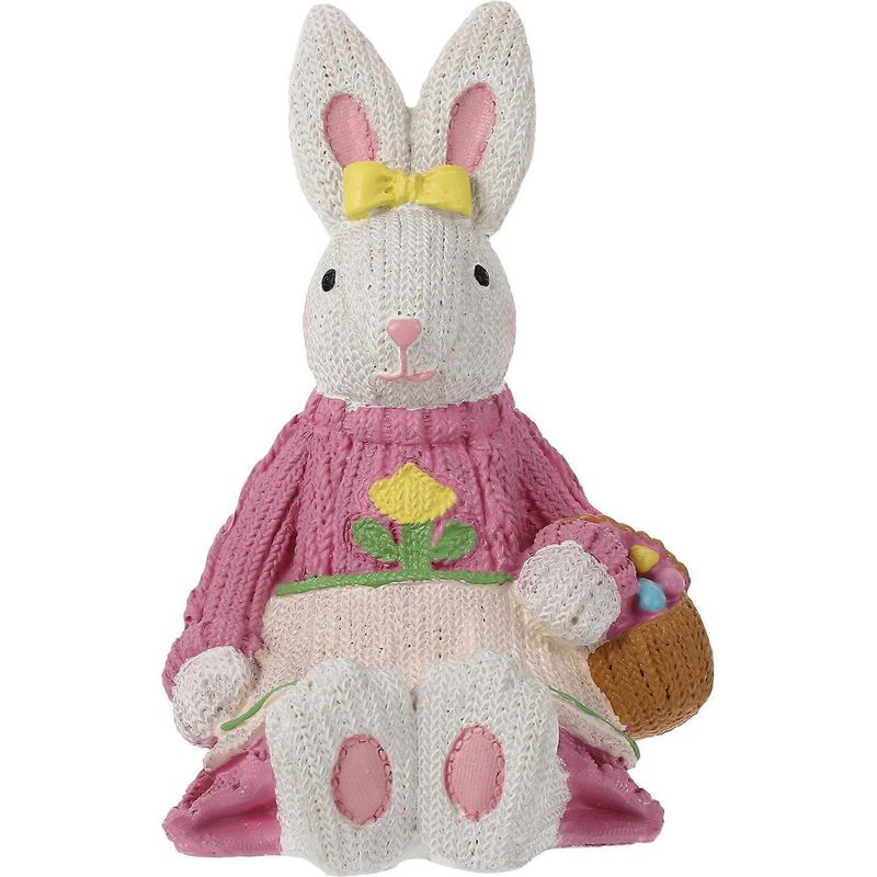 Dekoration Für Zuhause Und Büro, 1 Stück: Handgefertigter Osterhase Aus Kunstharz