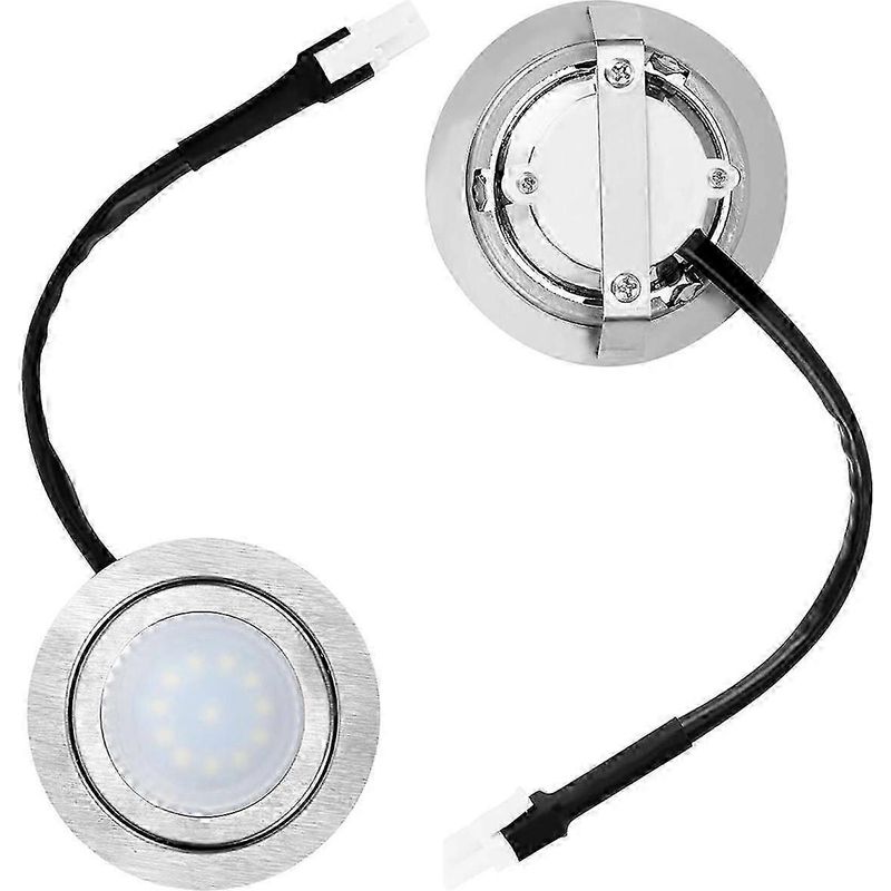 Set Mit 2 Ersatz-led-lampen Für Eingebaute Dunstabzugshauben Aus Edelstahl.