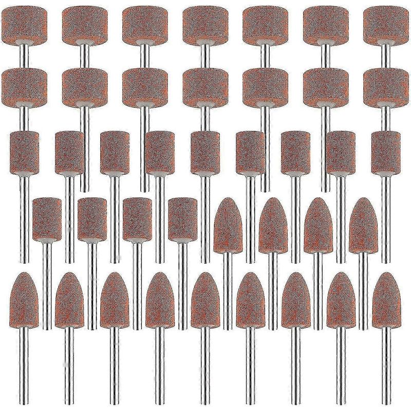 Set Aus 42 Aluminiumoxid-schleifscheiben Mit 1/8"-schaft, Kompatibel Mit Dremel Zum Schleifen, Polieren Und Entgraten Von Metallen.