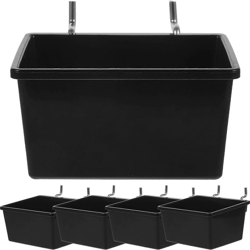 Set Mit 5 Aufbewahrungsboxen Für Lochwände – Aufbewahrungsboxen Für Werkstatt Und Garage – Mehrzweckboxen – Wandorganizer Für Lochwände