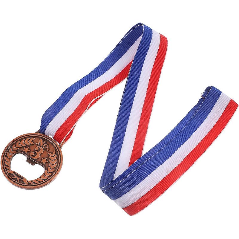 Flaschenöffner Aus Metall, Metallener Flaschenöffner In Form Einer Medaille, Origineller Flaschenöffner