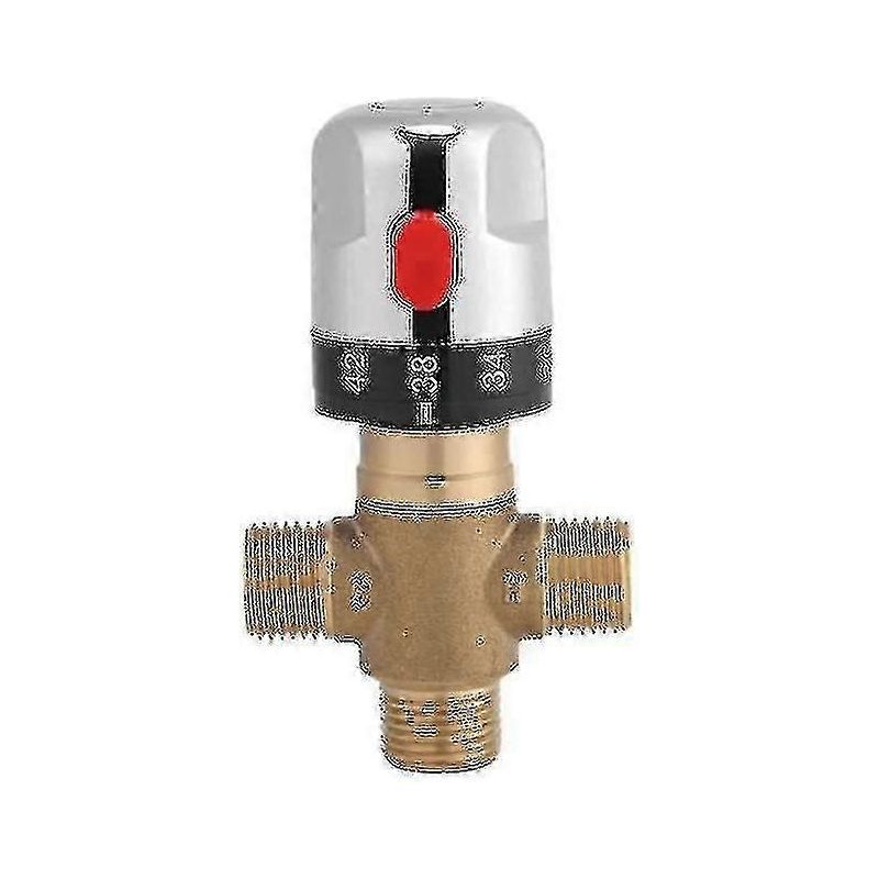 15-mm-thermostat-mischbatterie Aus Messing, Temperaturempfindlich, Für Waschbecken, Badezimmer, Toilette, Küche, 1/2