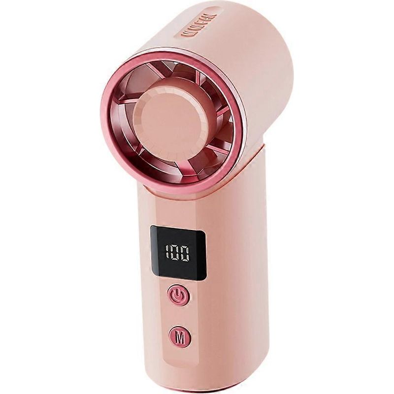 Mini-ventilator Mit 5 Geschwindigkeitsstufen, Digitalanzeige, Einstellbarer Turbofunktion, Tragbar, Leise, Zum Aufhängen, Für Den Außenbereich (b)
