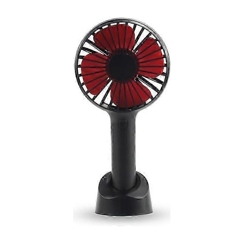 Mini-tragbarer, Wiederaufladbarer Ventilator, Ideal Für Zuhause, Büro, Reisen Und Pendeln (schwarz).