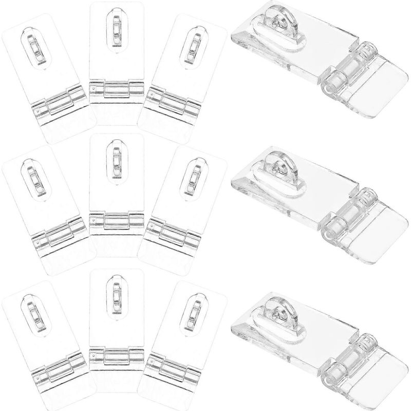 Set Mit 12 Transparenten Acryl-verschlüssen Für Schmuckkästchen