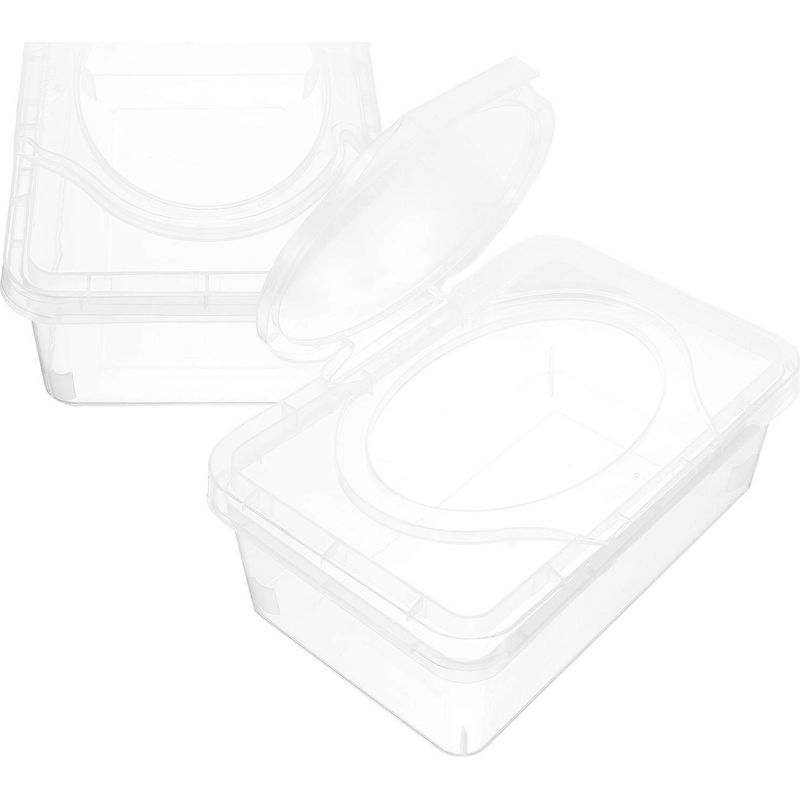 Spenderbox Für Babytücher (2er-set), Aufbewahrungsbox Für Taschentücher Und Servietten Mit Deckel