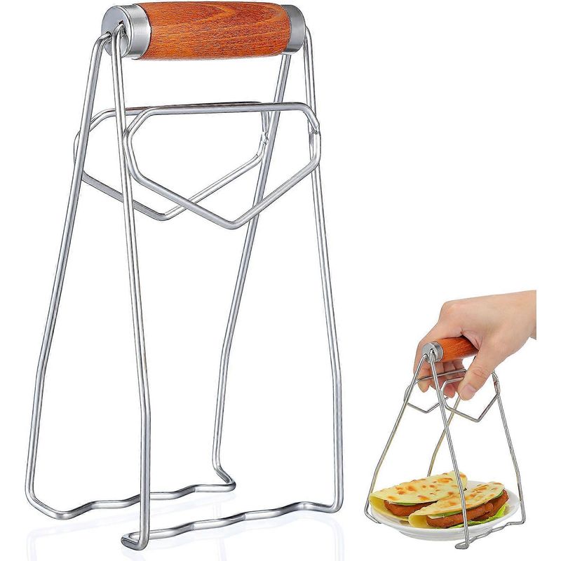 Edelstahl-geschirrzange (1 Stück), Isolierte Topfzange, Küchenaccessoire