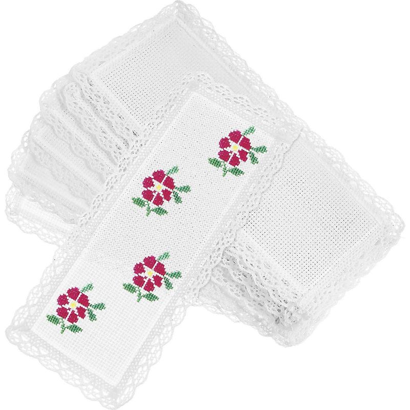 Set Mit 10 Lesezeichen Zum Kreuzstich, Leere Lesezeichen Zum Selbstbesticken, Ornamente