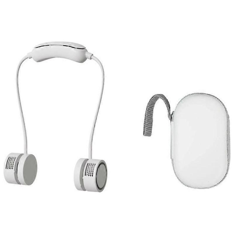 Nackenventilator Mit Kältekompressionsfunktion, Tragbarer Mini-nackenventilator Für Reisen Und Outdoor-sport + Aufbewahrungstasche
