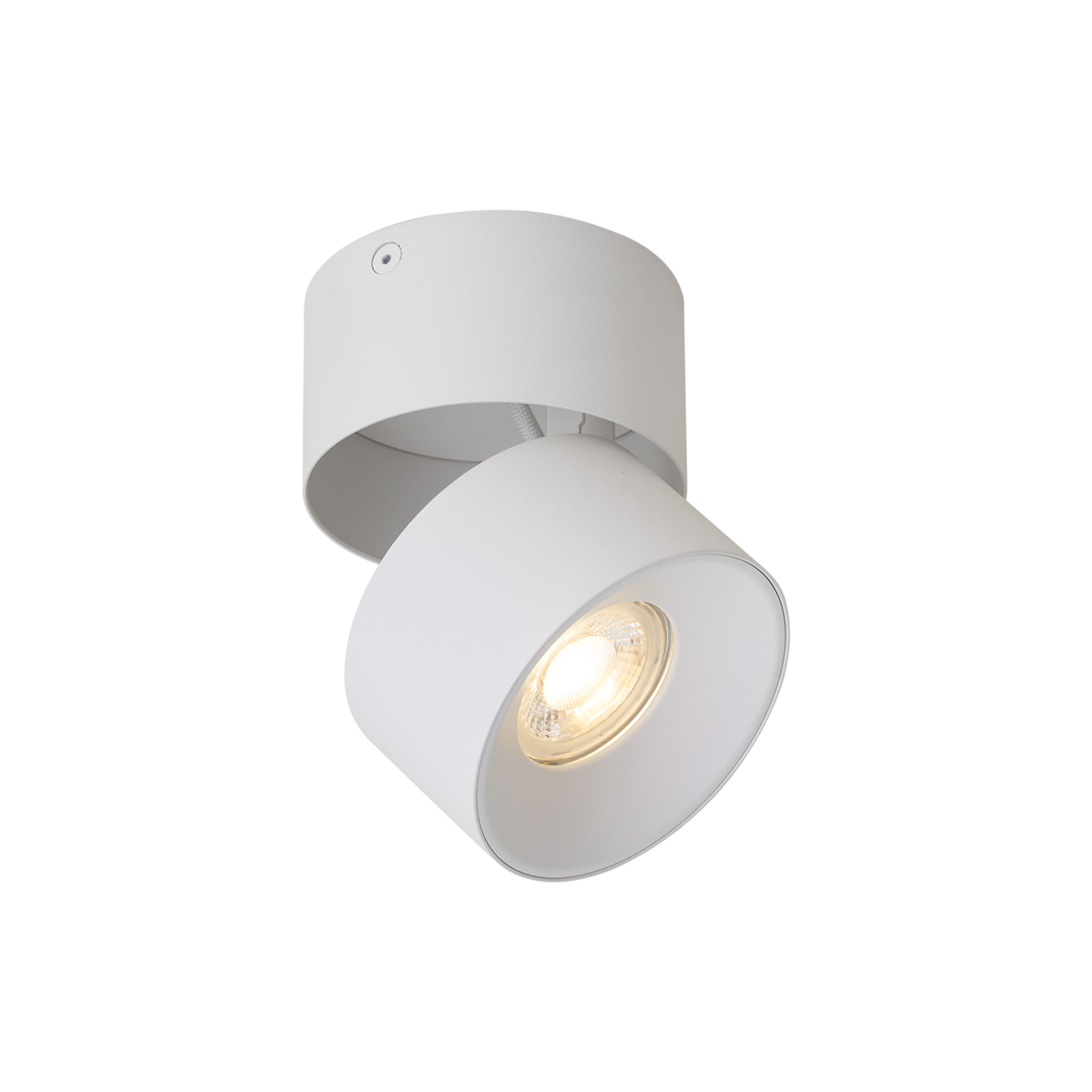 Qazqa Moderner Aufbaustrahler Weiß Gu10 50mm Schwenkbar - Echo