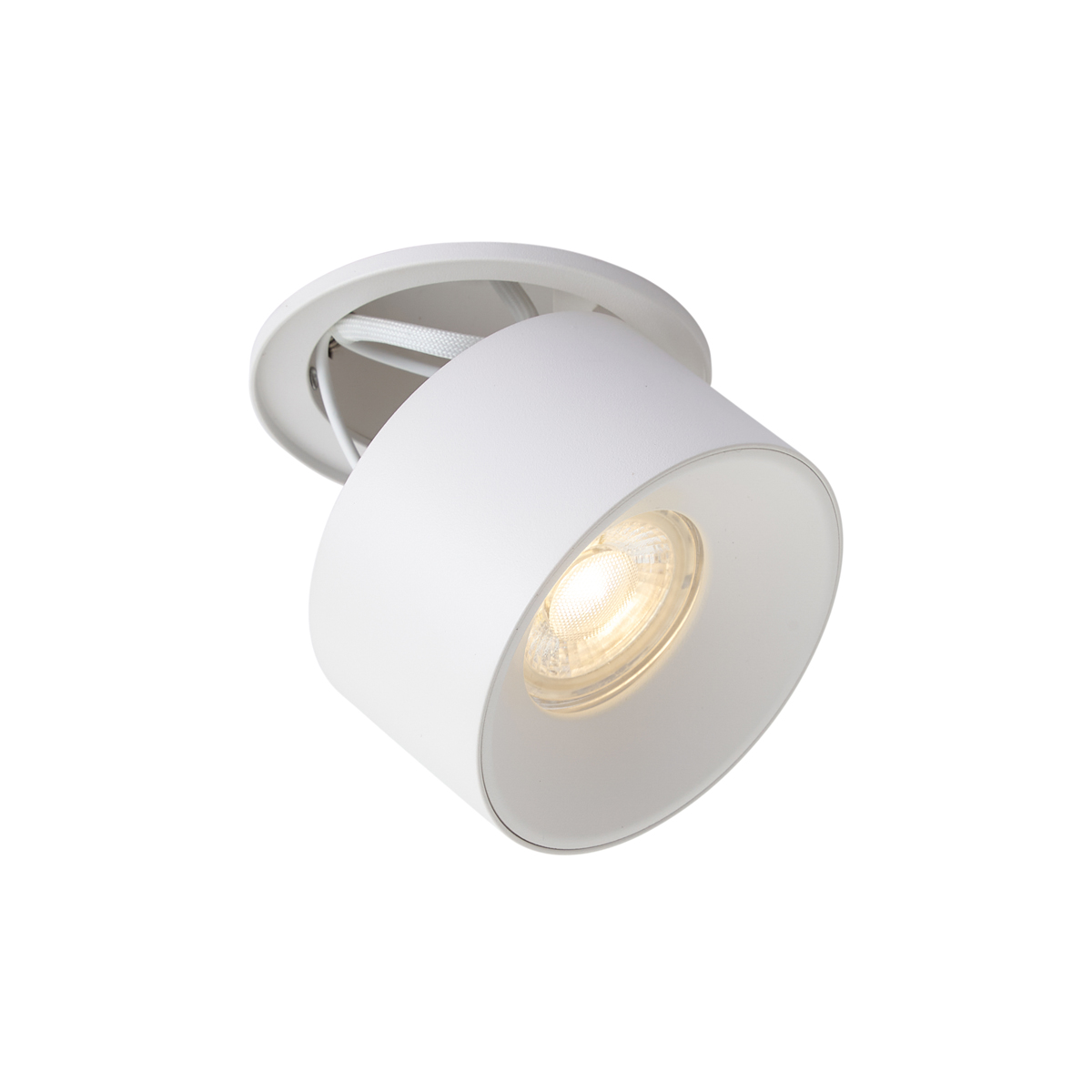 Qazqa Moderner Einbaustrahler Weiß Gu10 50mm - Echo